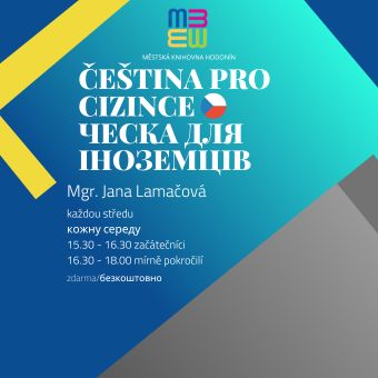 Každou středu 15.30 – 16.30 začátečníci a 16.30 – 18.00 mírně pokročilí
Lektorka Mgr. Jana Lamačová. Zasedací sál